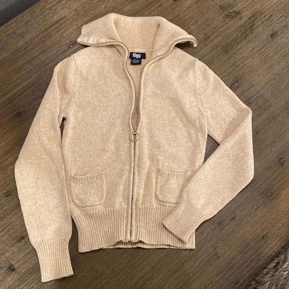 TOGO Golden Knit zip up Women’s Cardigan - Picture 7 of 14